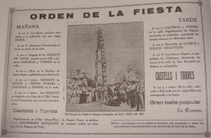 Programa de les festes del carrer de Sant Bernat de 1928