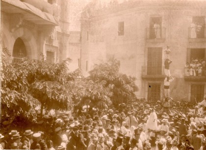 La Colla Vella a la Festa Major de Sant Bartomeu de Sitges de 1900