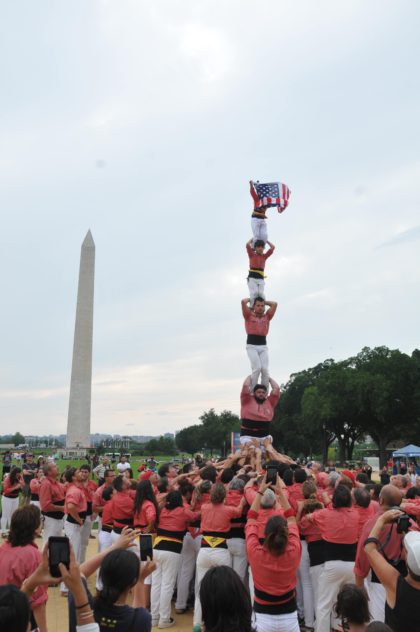 Primer dia de l'expedició de la Colla Vella a Washington DC