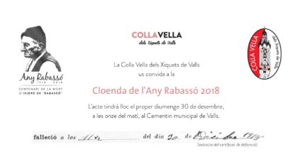 Acte de cloenda de l’Any Rabassó 2018