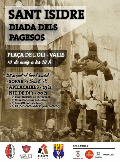 Presentat el cartell de la Diada Castellera de Sant Isidre, Diada dels Pagesos